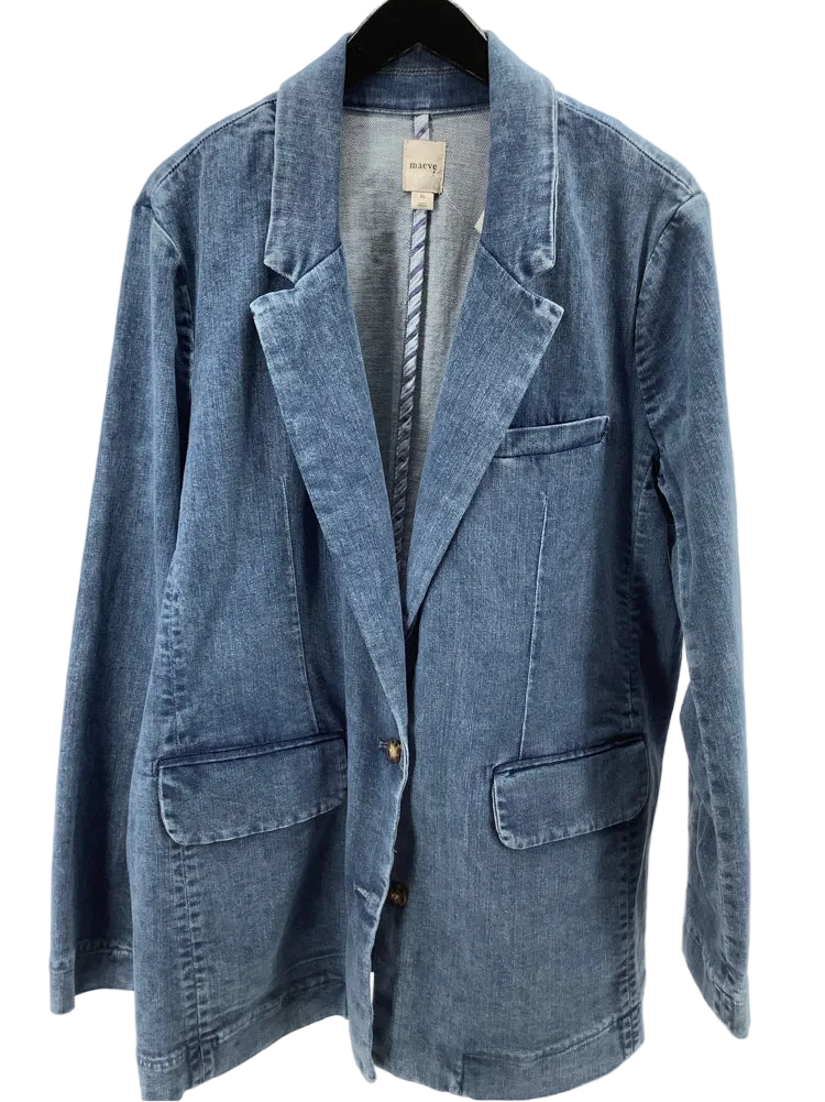Maeve Size XL Denim Blazer