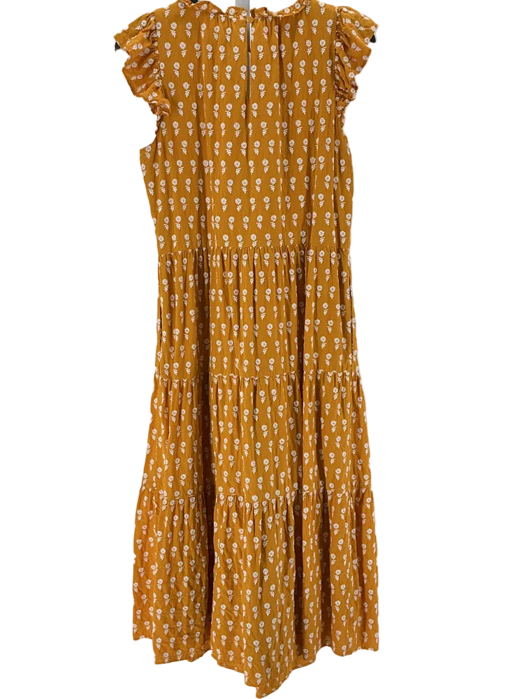 Jcrew Size S Orange & White Dress