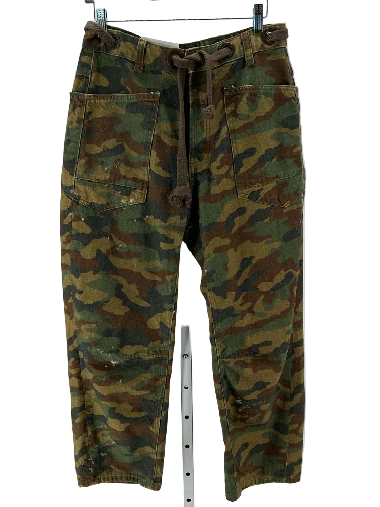Free People Size 26 Green multi Jeans