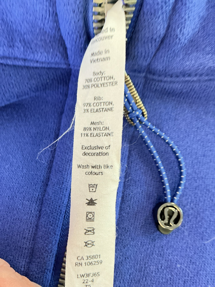 lululemon Size XS/S Blue Sweatshirt