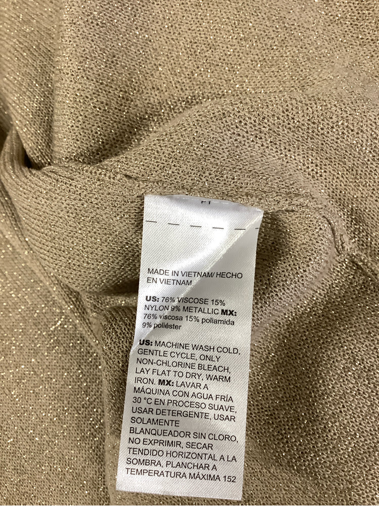 Chicos Size S Champagne Cardigan