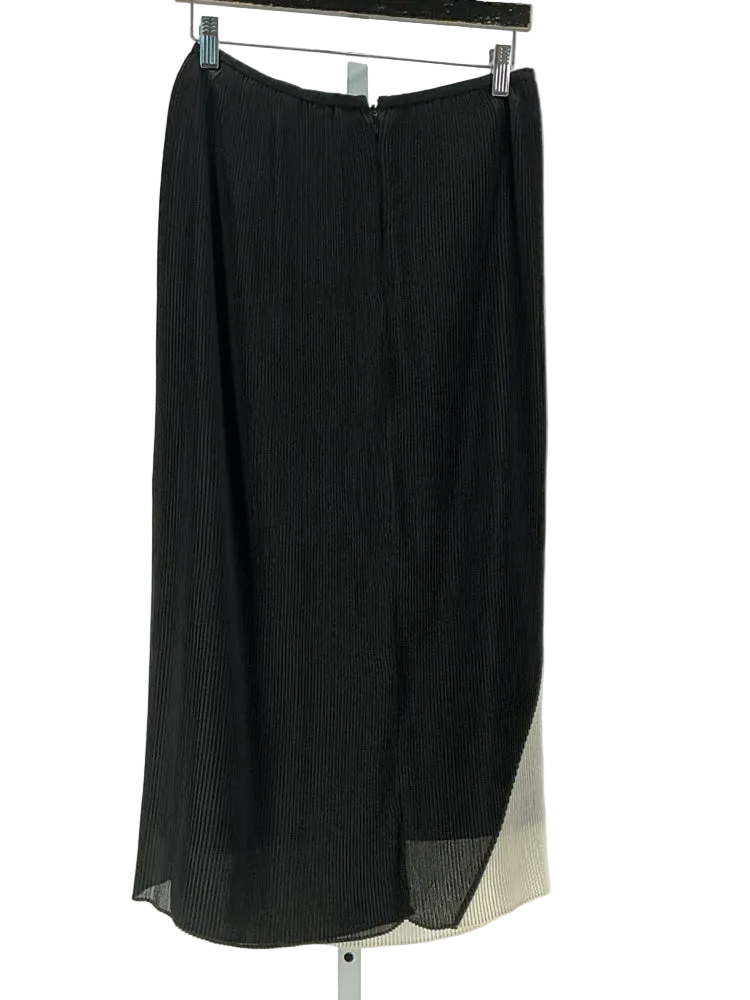 Halston Size 6 Black & White Skirt