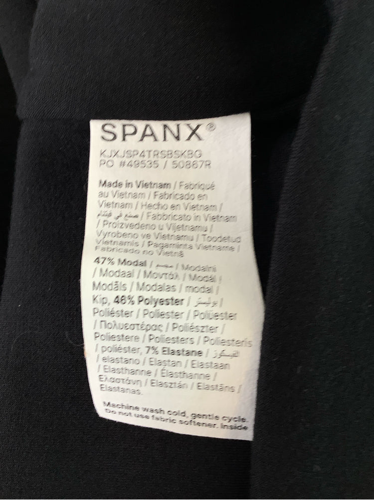 Spanx Size XL Black Sweatshirt