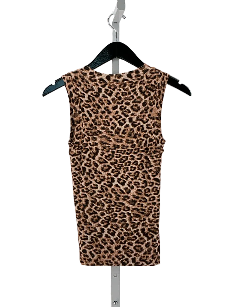LNA Size XS Brown Multi Tank Top
