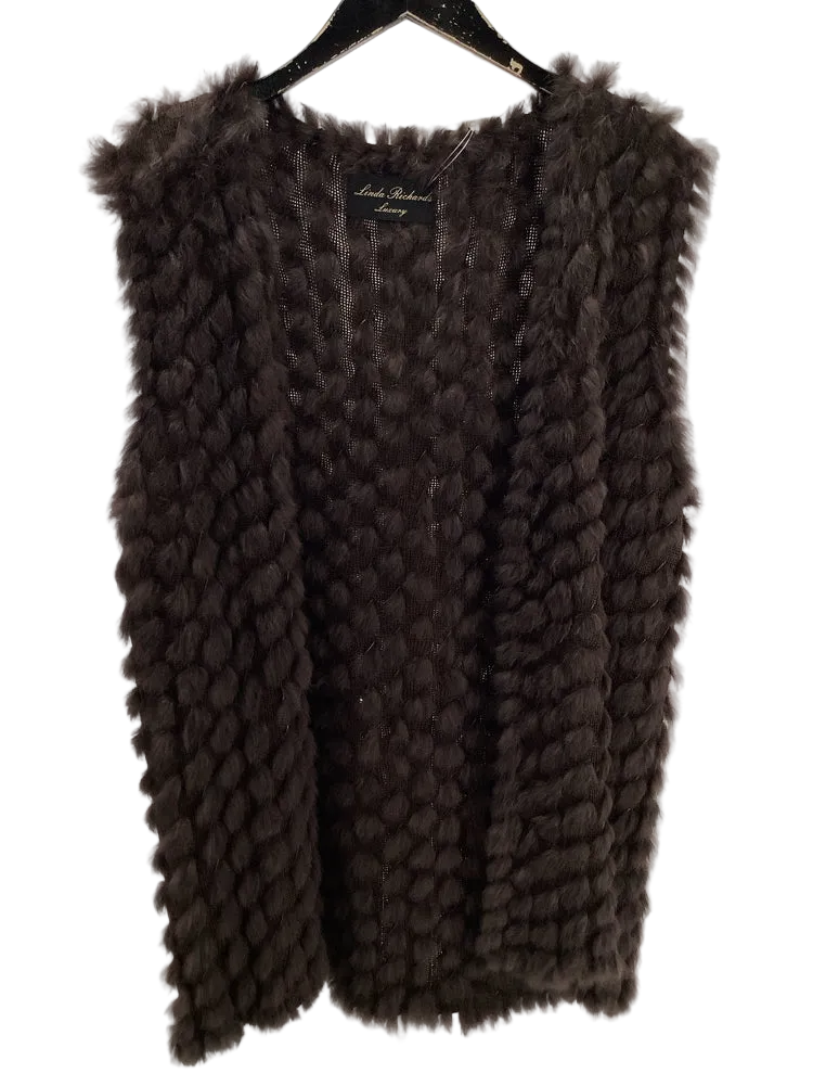 Linda Richards Size L Brown Vest