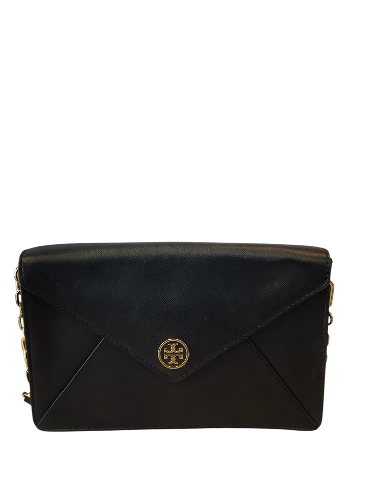 Tory Burch Black Robinson Clutch