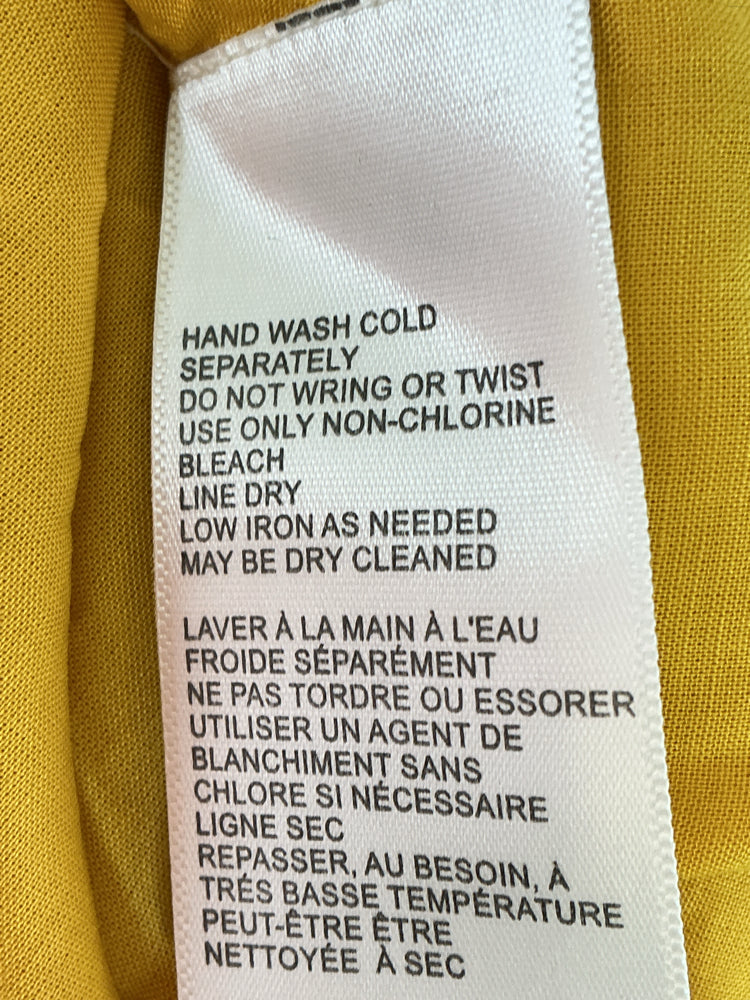Maeve Size XS Yellow & Cream Skirt