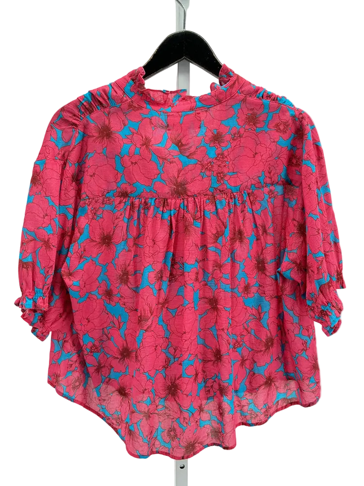 Xirena Size S Pink & Blue cam Shirt
