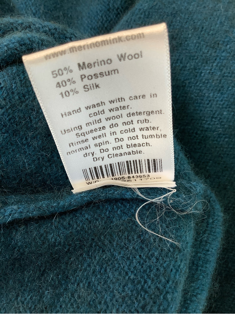 Merinomink Teal Shawl
