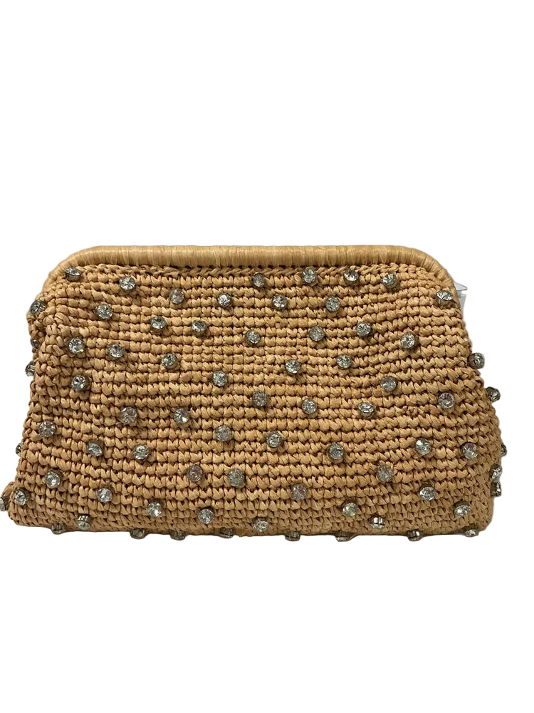 BTB Los Angeles Tan Briar Clutch