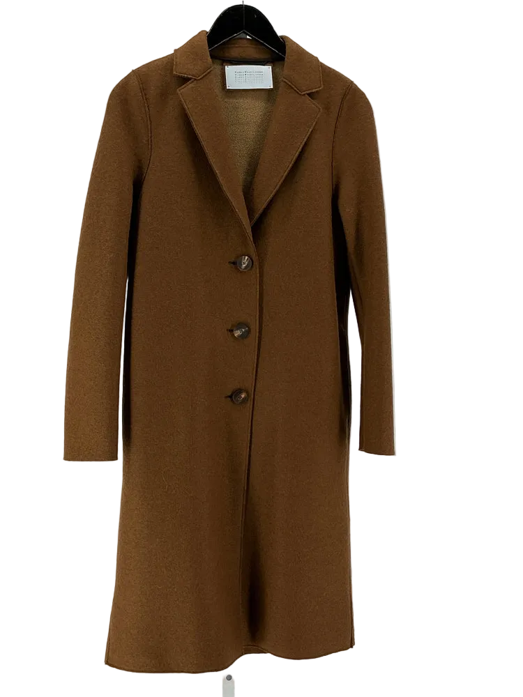 Harris Wharf London Size 6 Camel Coat