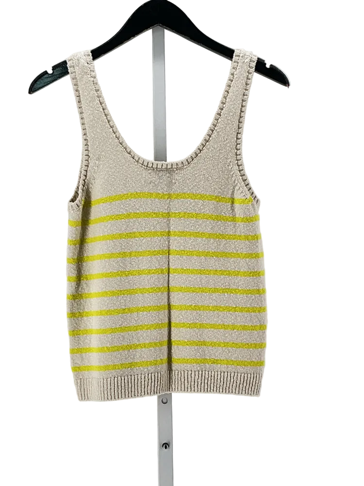 Evereve Size XS Cream & Yello Tank Top