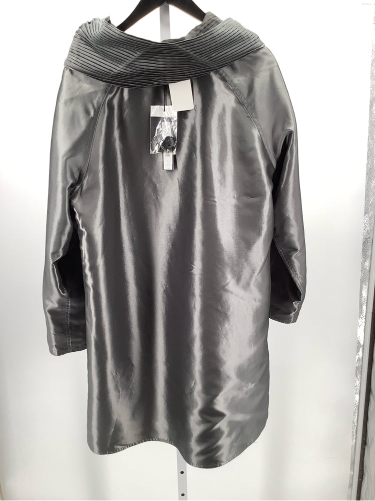 Ubu Size L Black & Silver Raincoat