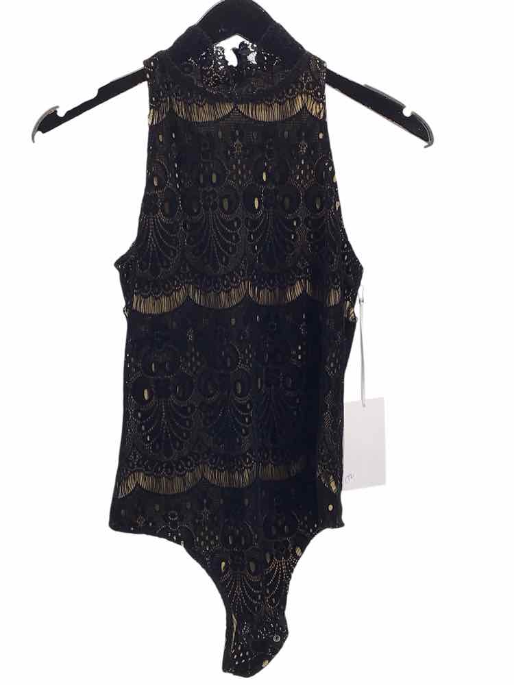 Amanda Uprichard Size XS Black & Beige Bodysuit