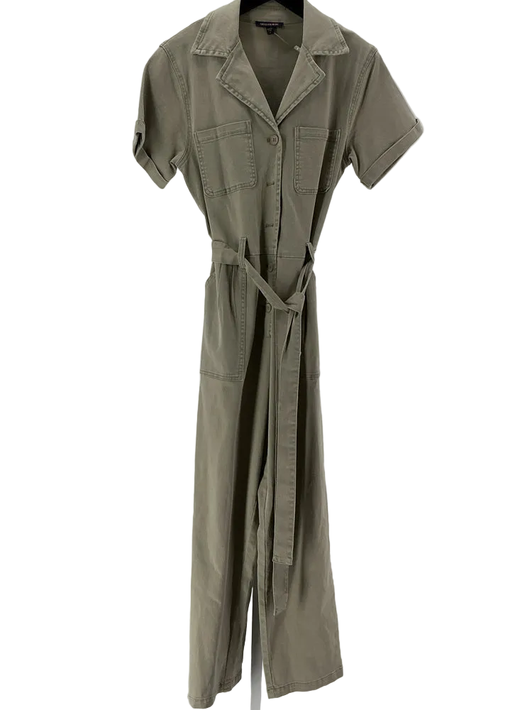 Skies Are Blue Size S Tan Jumpsuit