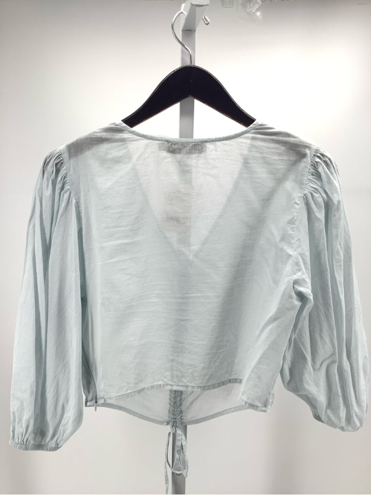 The Tiny Big Sister Size S Baby Blue Shirt