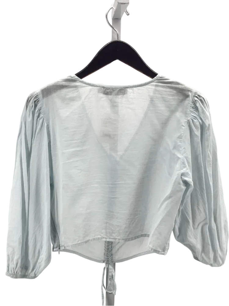 The Tiny Big Sister Size S Baby Blue Shirt