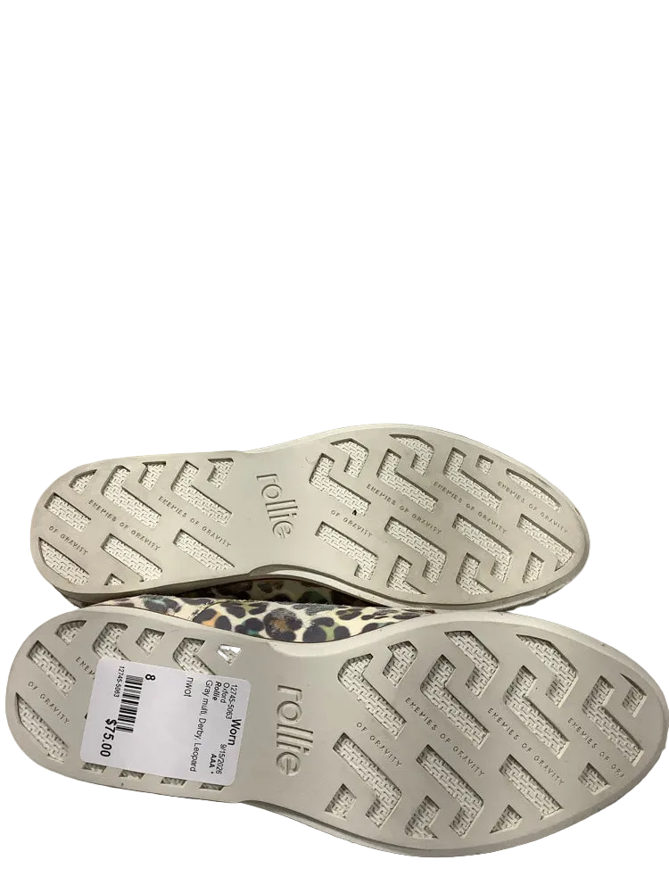 Rollie Shoe Size 8 Gray multi Derby Oxford