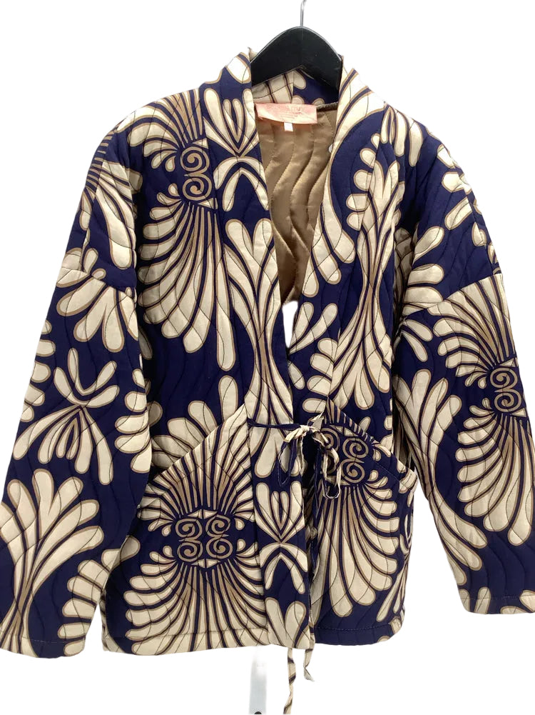 Scandal Italy Size S Tan Multi Woodstock Jacket