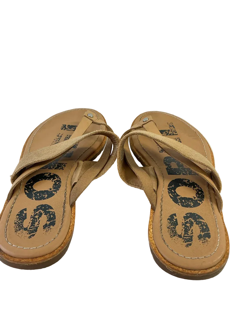 Sorel Shoe Size 6.5 Tan Sandals