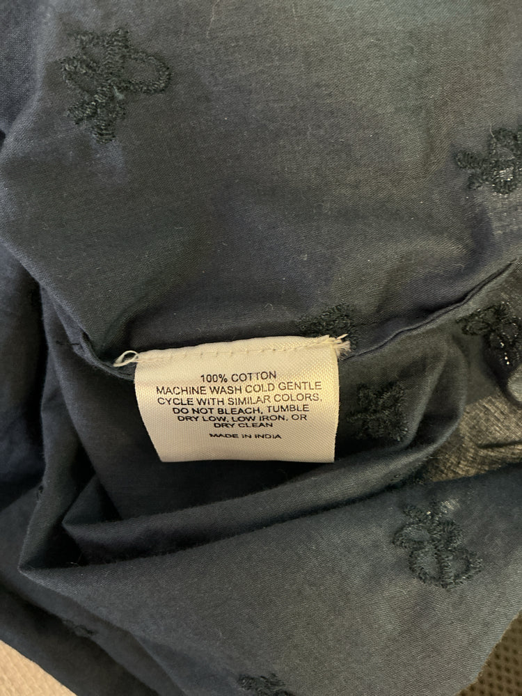 Kerri Rosenthal Size M Navy Charlie Shirt