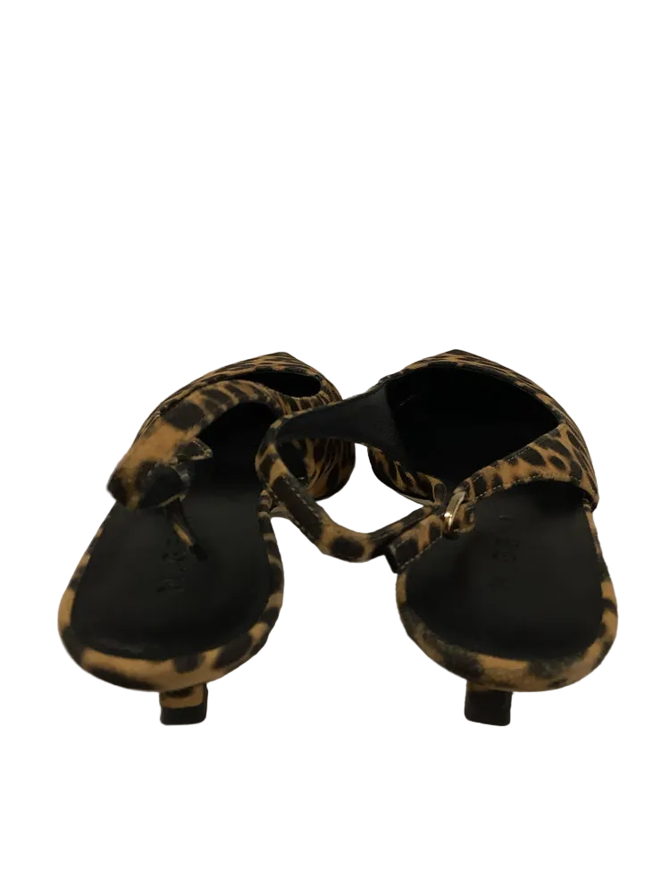 M.Gemi Shoe Size 7/7.5 Black & Tan The Lisinda Slingbacks