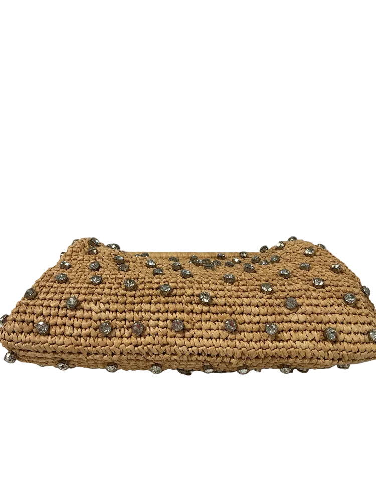 BTB Los Angeles Tan Briar Clutch