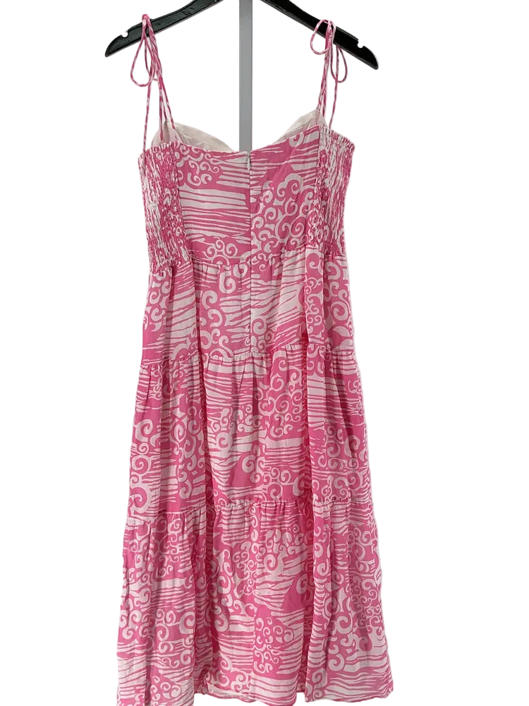 Amanda Uprichard Size M Pink & White Dress