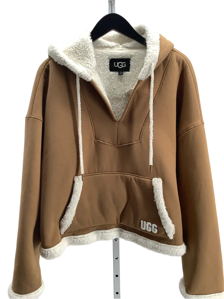 Ugg Size L Tan & White Sharonn Sweatshirt