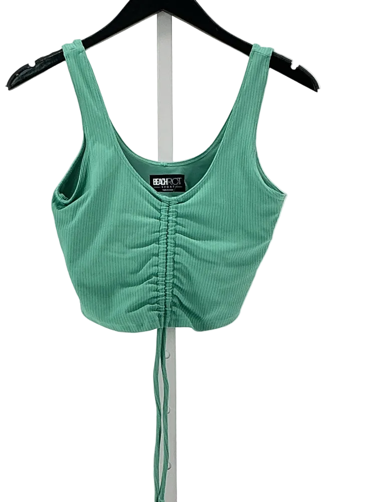 Beach Riot Size S Green Tank Top