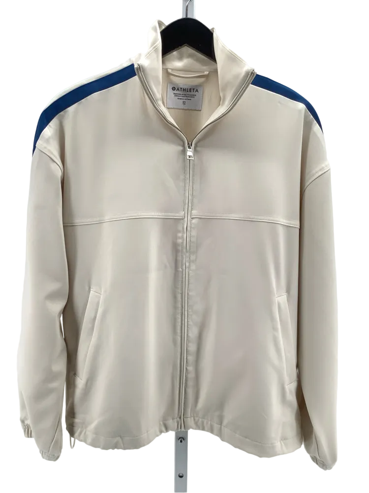 Athleta Size XS Cream & Blue Jacket