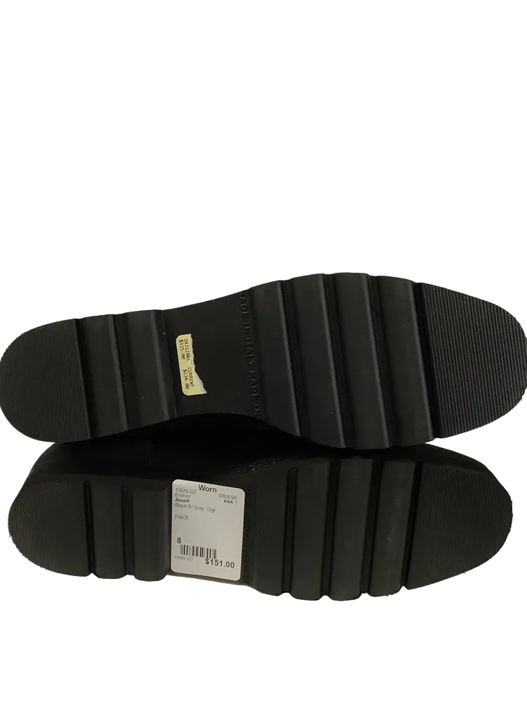 Amalfi Shoe Size 8 Black & Gray Gigi Booties