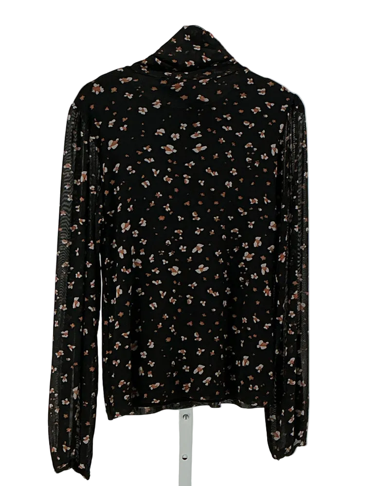 Sanctuary Size L Black multi Turtleneck