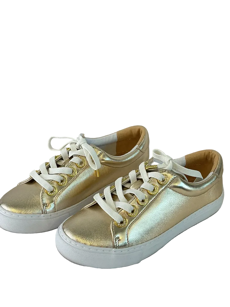 Lilly Pulitzer Shoe Size 6 Gold Sneakers
