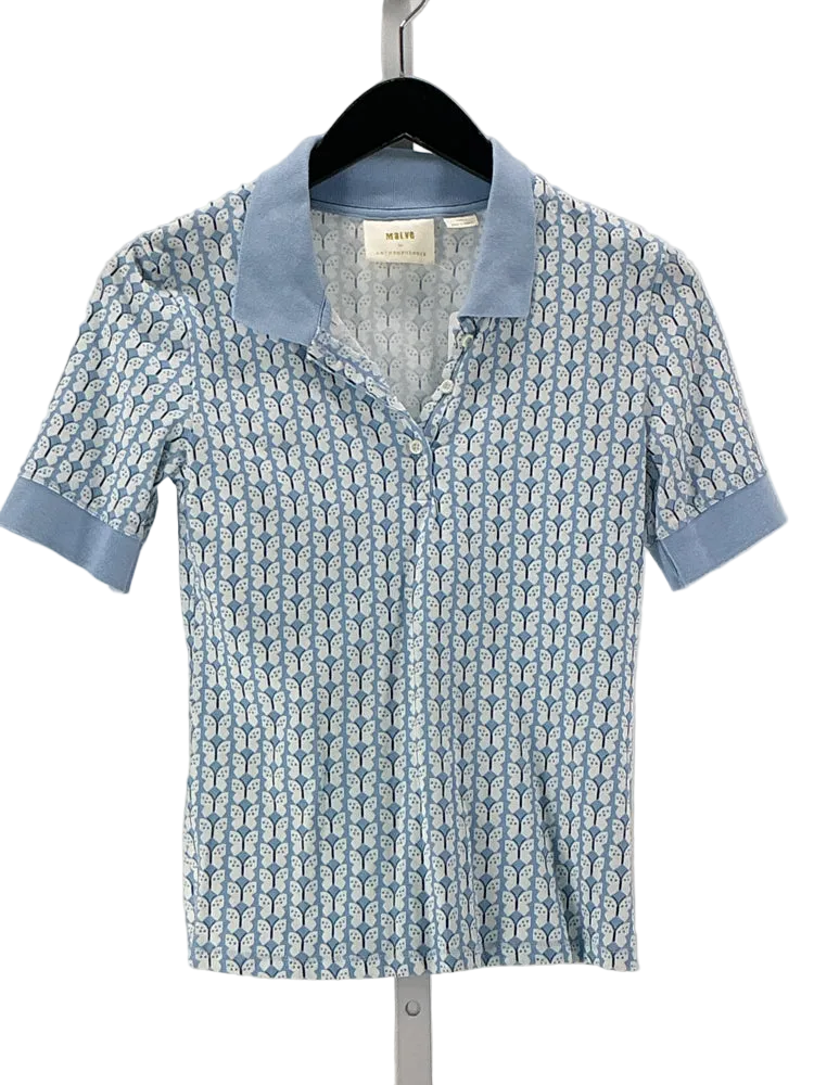 Maeve Size S Blue Multi Shirt