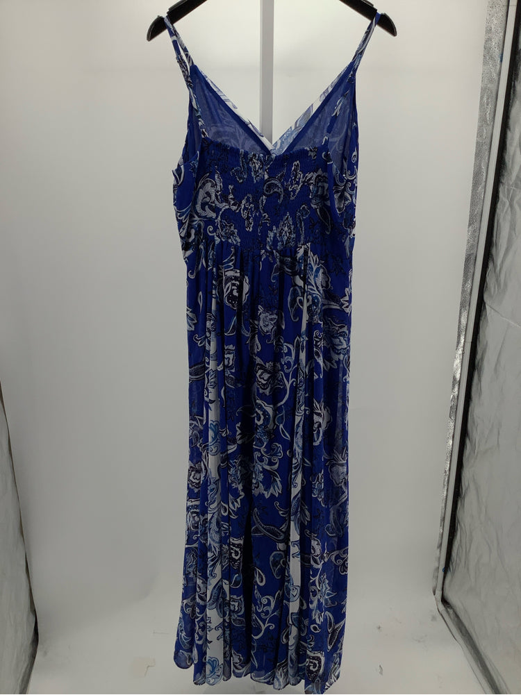 White House Black Market Size 14 Blue Multi Dress