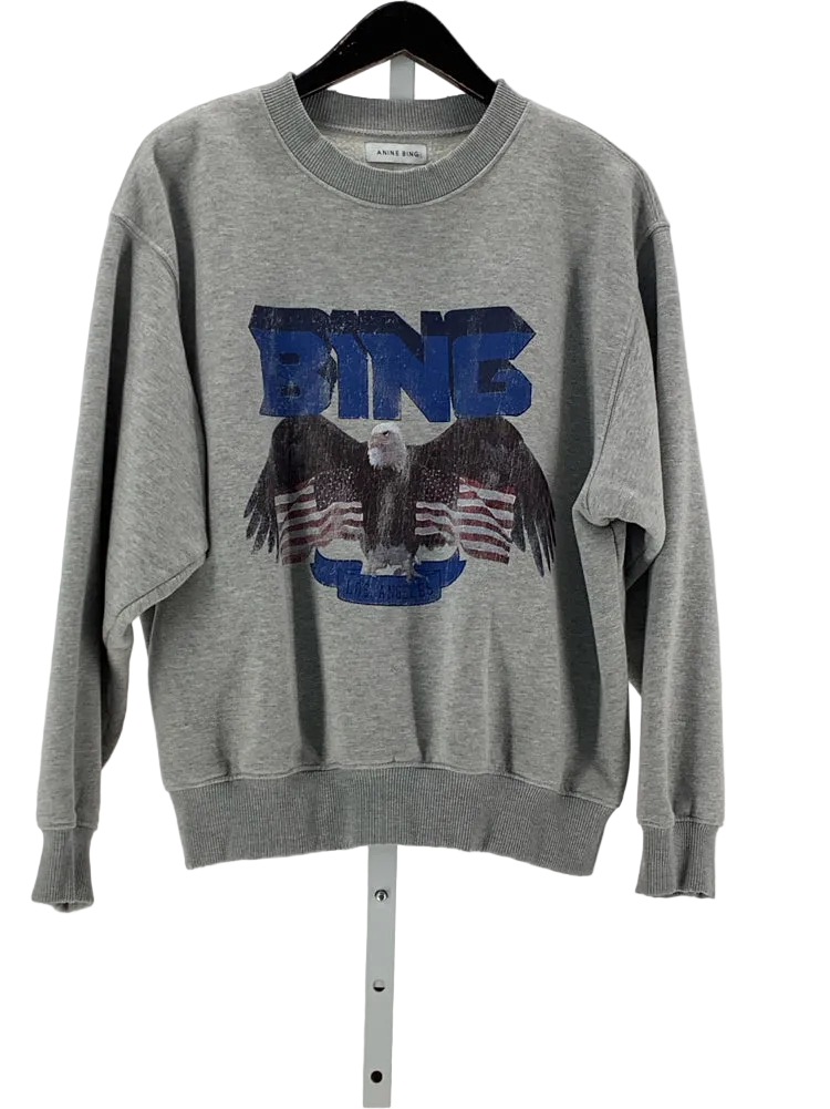 Anine Bing Size L Gray Sweatshirt