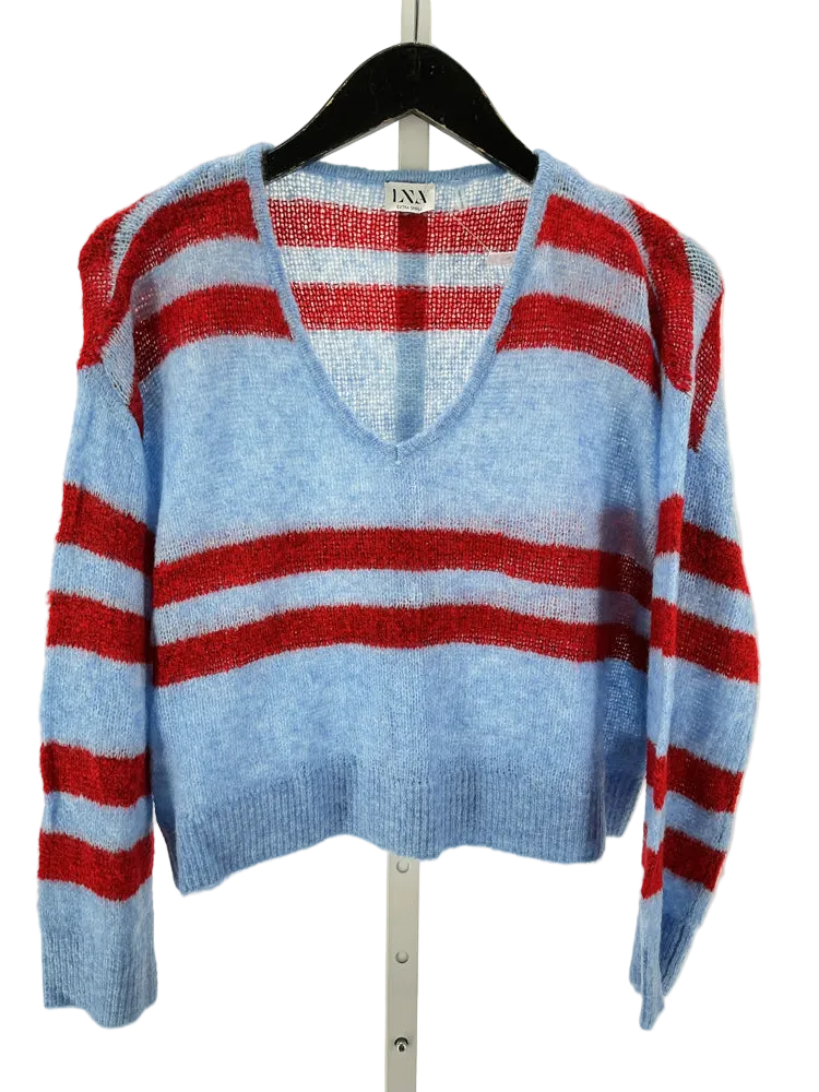 LNA Size XS Blue & Red Sweater