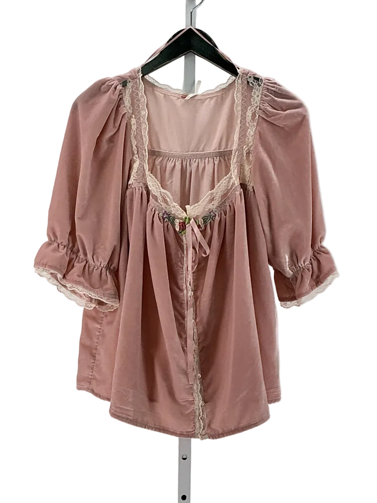 Free People Size L Pink Shirt