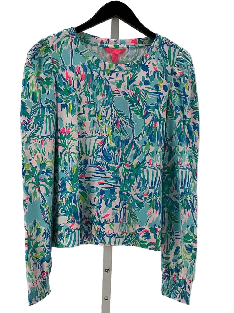 Lilly Pulitzer Size M Blue Multi Shirt