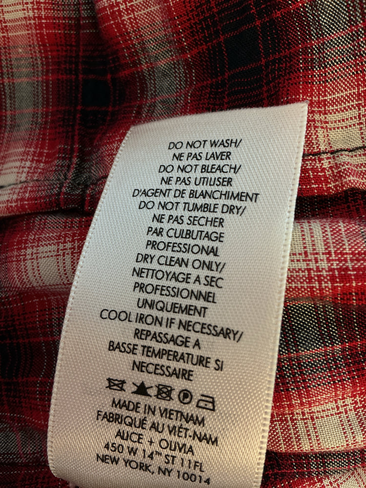 Alice & Olivia Size XS Red multi Shirt