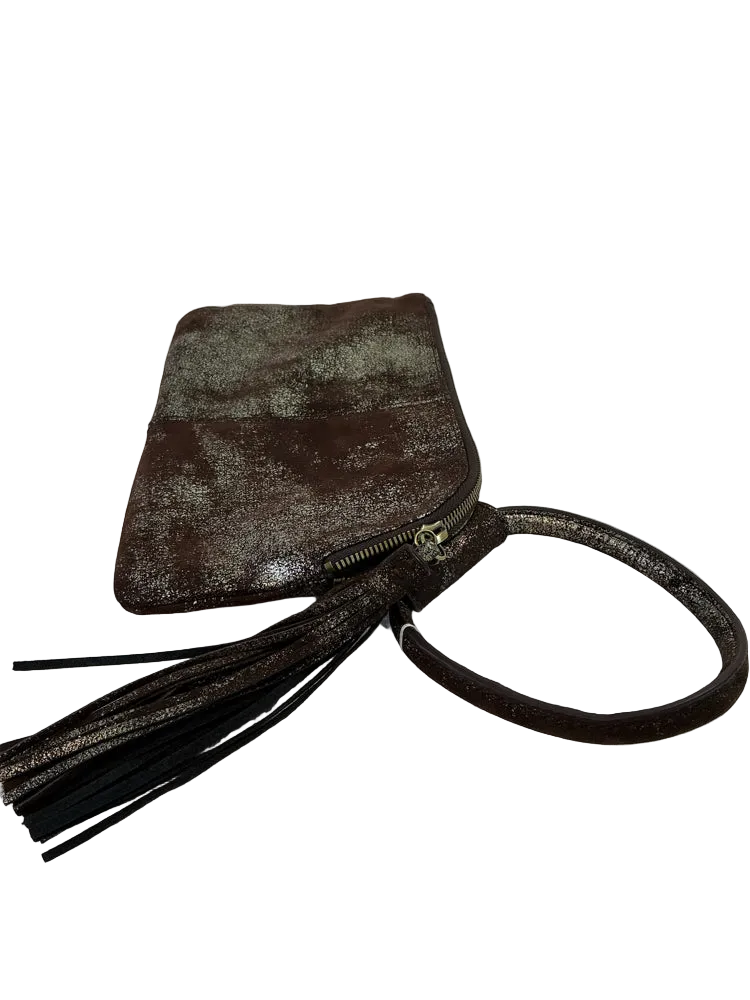 Hobo Brown Sable Wristlet