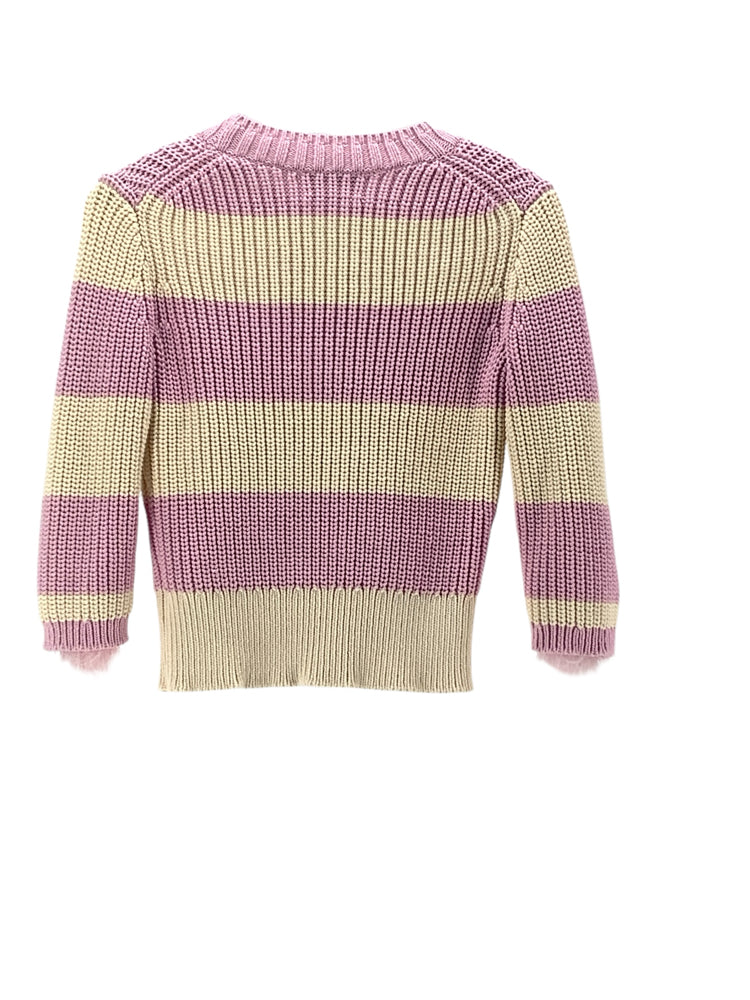 J.Crew Collection Size XXS Pink & Cream Sweater