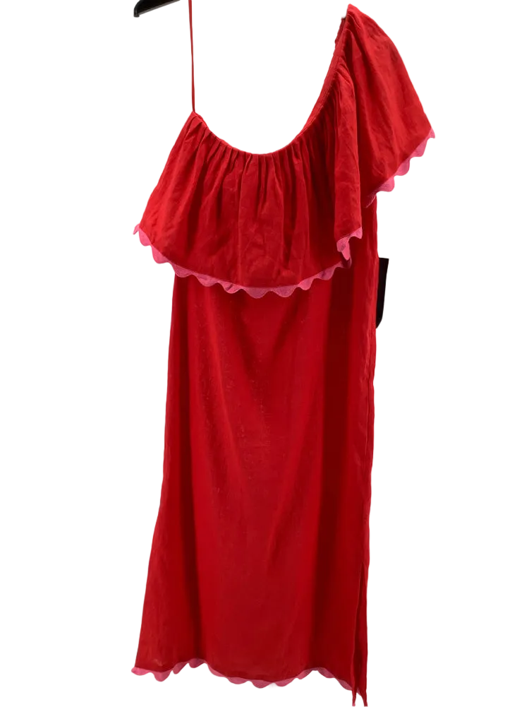 Tuckernuck Size L Red & Pink Amalfi Dress