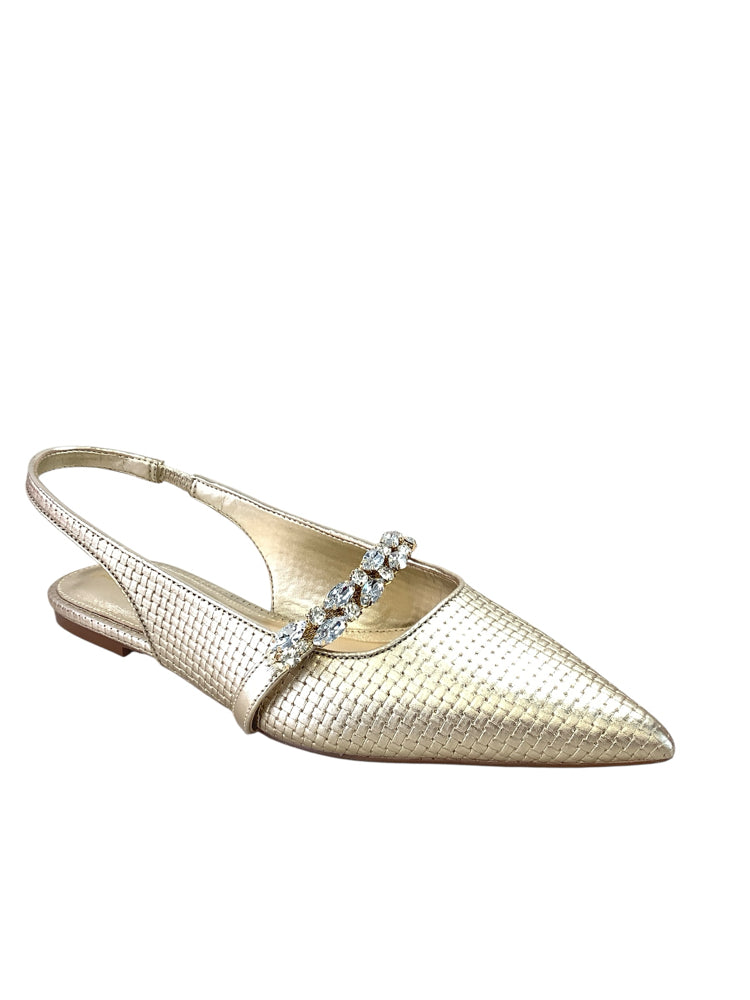 Lilly Pulitzer Shoe Size 8 Gold Flats