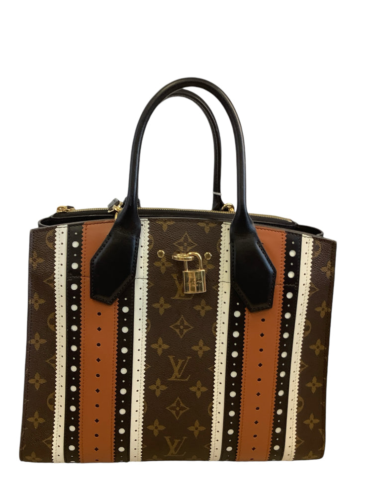 Louis Vuitton Monogram City Steamer MM Brogue Handbags