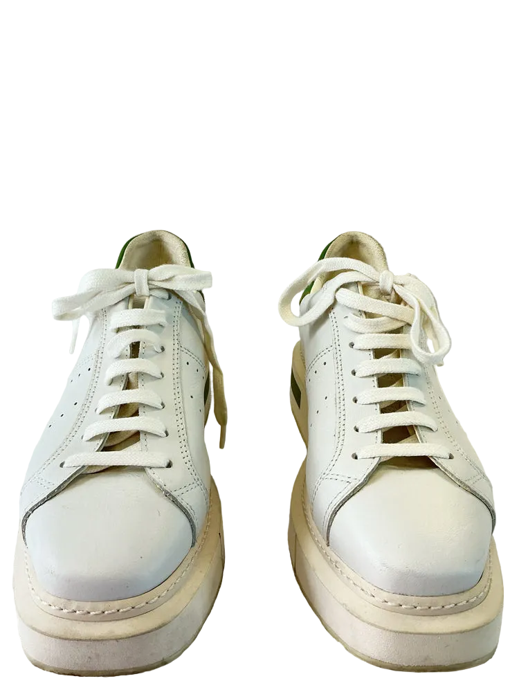 Paloma Barcelo Shoe Size 7.5 White & Green Sneakers