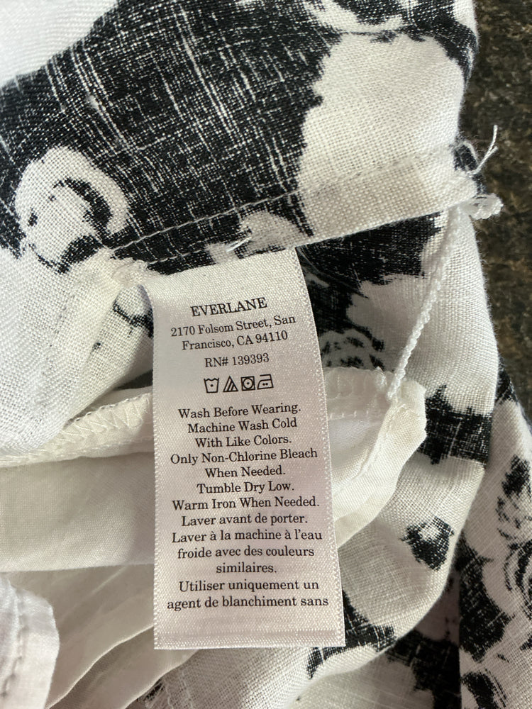 Everlane Size 4 Black & White Dress