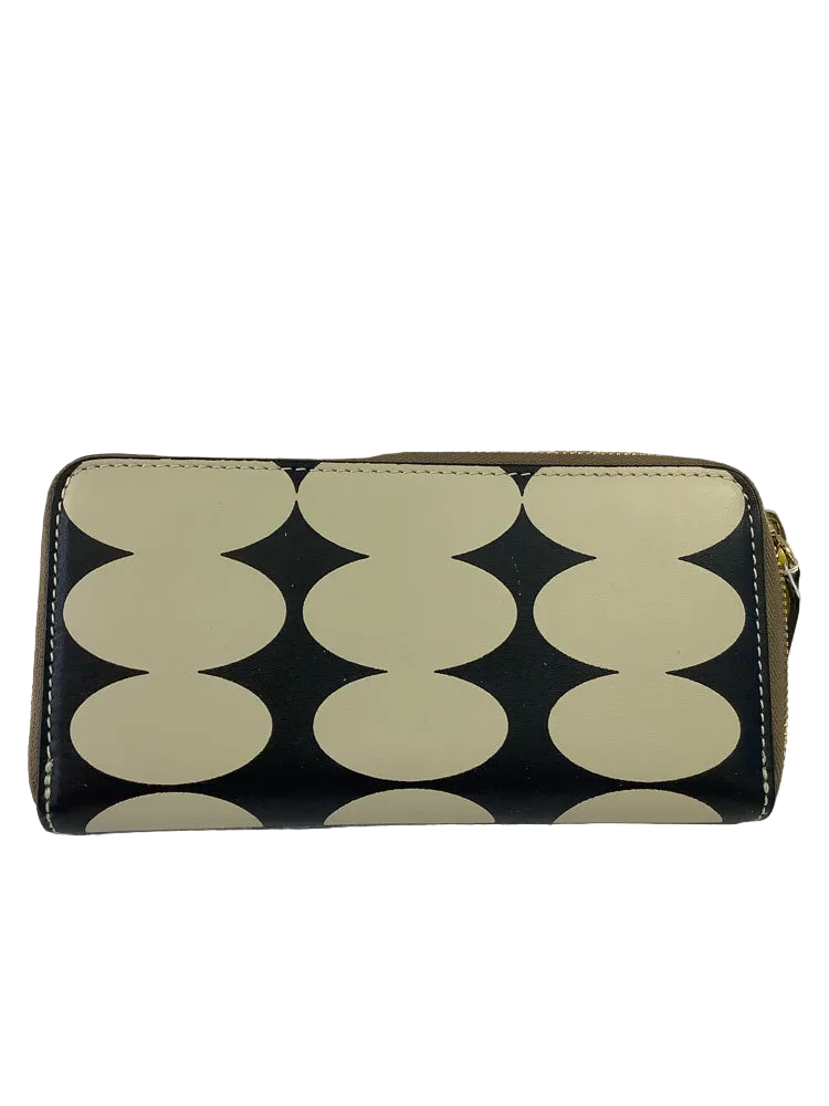 Orla Kiely Navy & Tan Wallet
