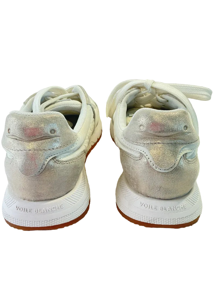 Voile Blanche Shoe Size 6 White & Gold Sneakers